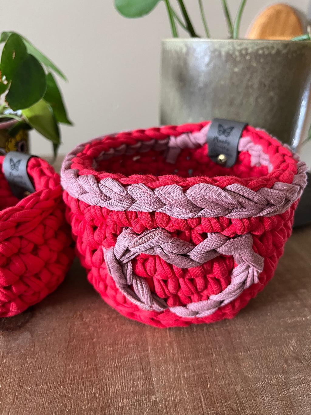 Paris Crocheted Nesting Storage Basket Set