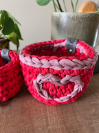 Paris Crocheted Nesting Storage Basket Set
