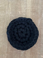 Black Crocheted Coaster Set