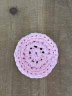 Pink Crocheted Coaster Set