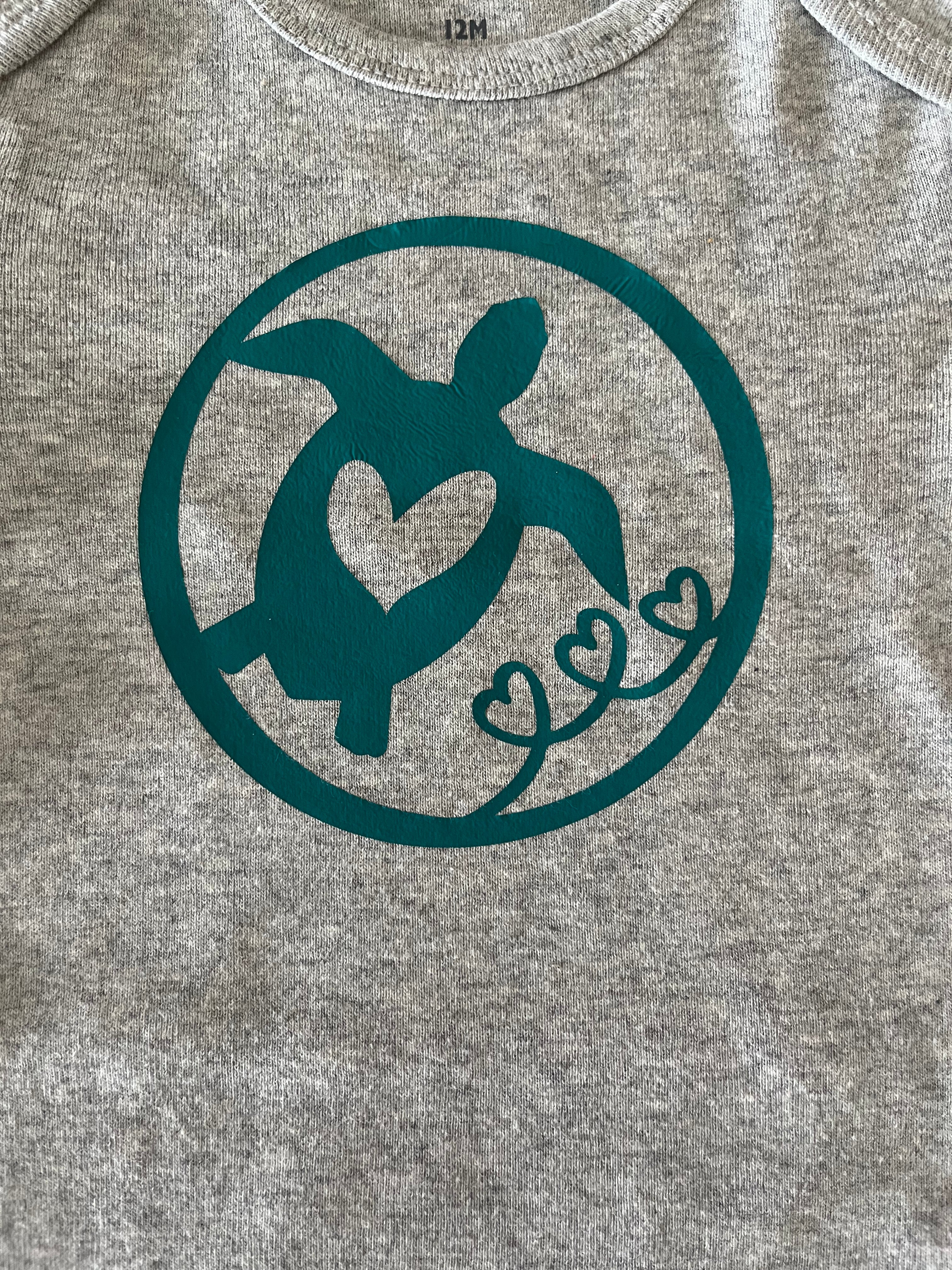 Heartfelt Turtle Baby Bodysuit