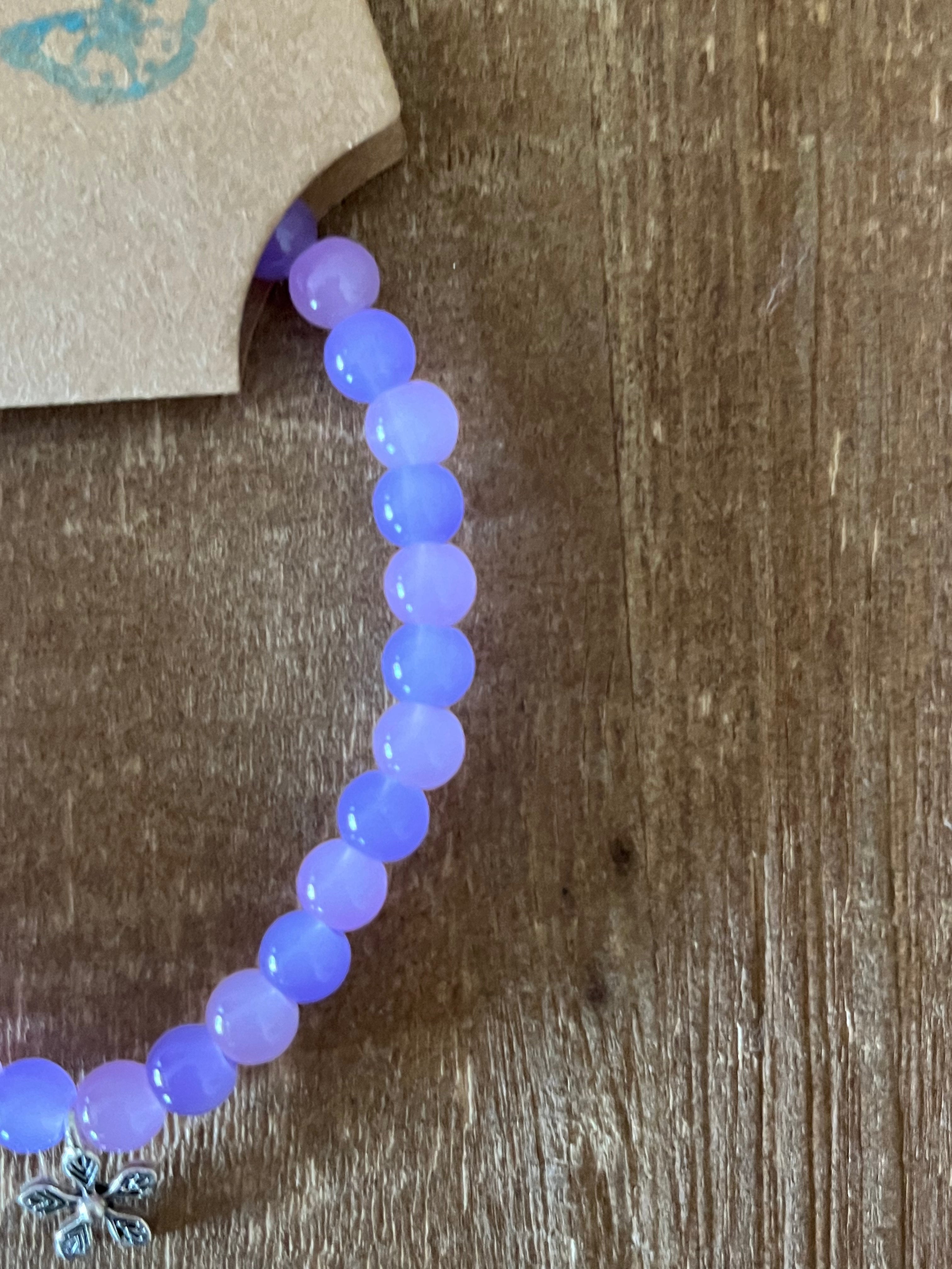 Purple Flower Bracelet