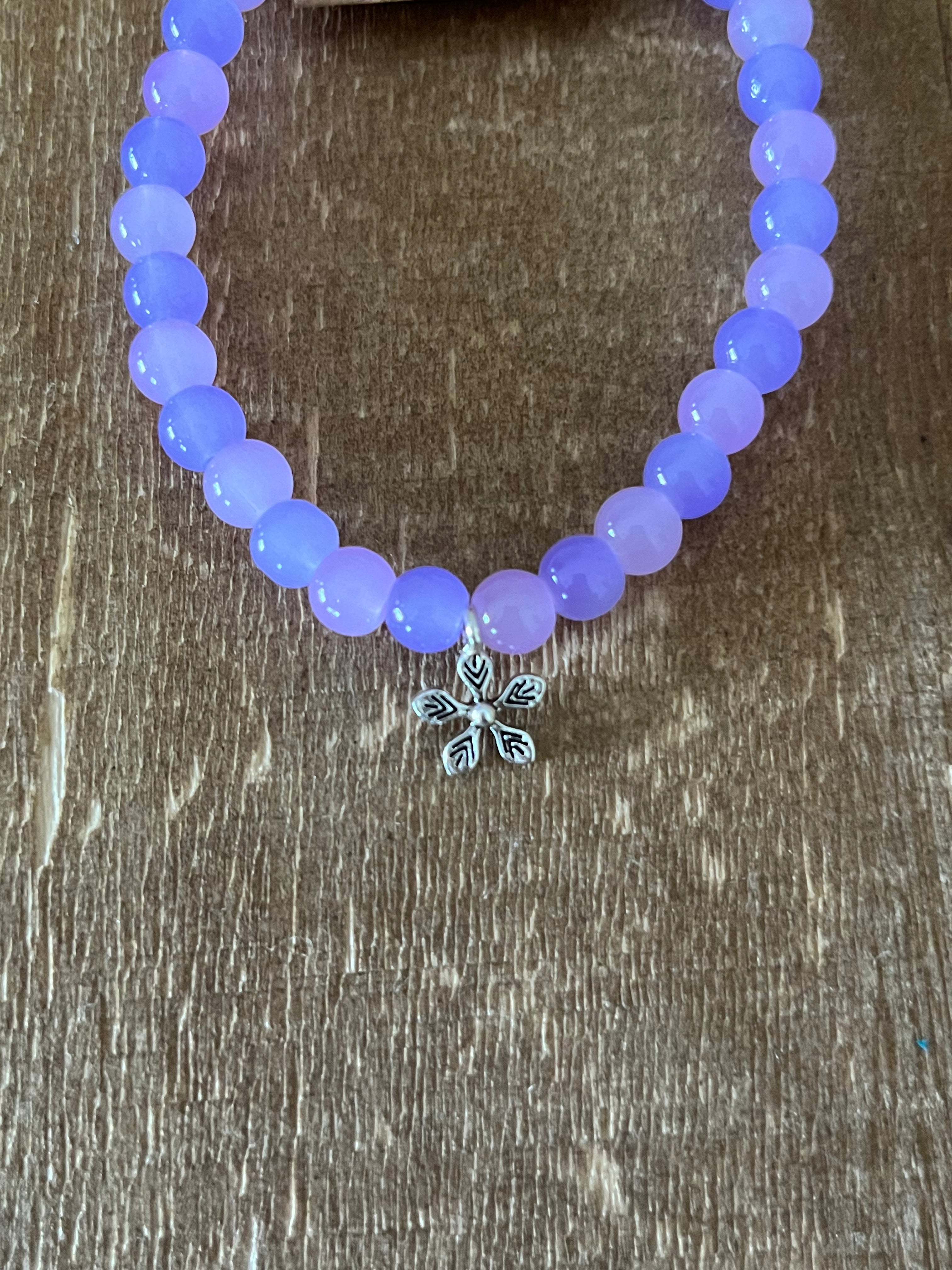 Purple Flower Bracelet