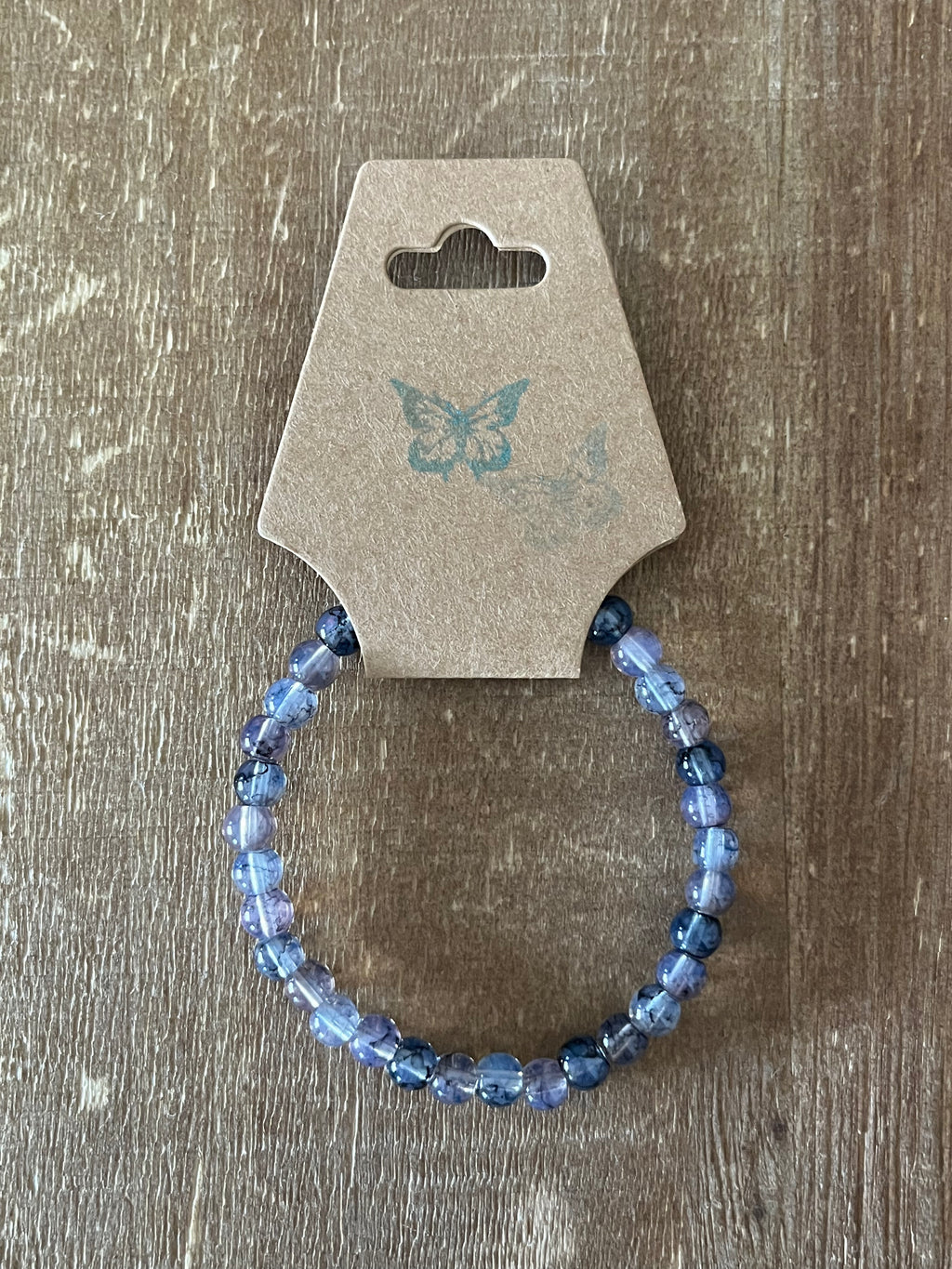 Gray Ink Patterned Bracelet