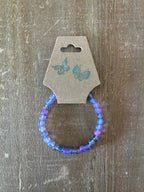 Whispering Lilac Ink Patterned Bracelet