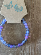 Whispering Lilac Ink Patterned Bracelet