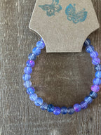 Whispering Lilac Ink Patterned Bracelet