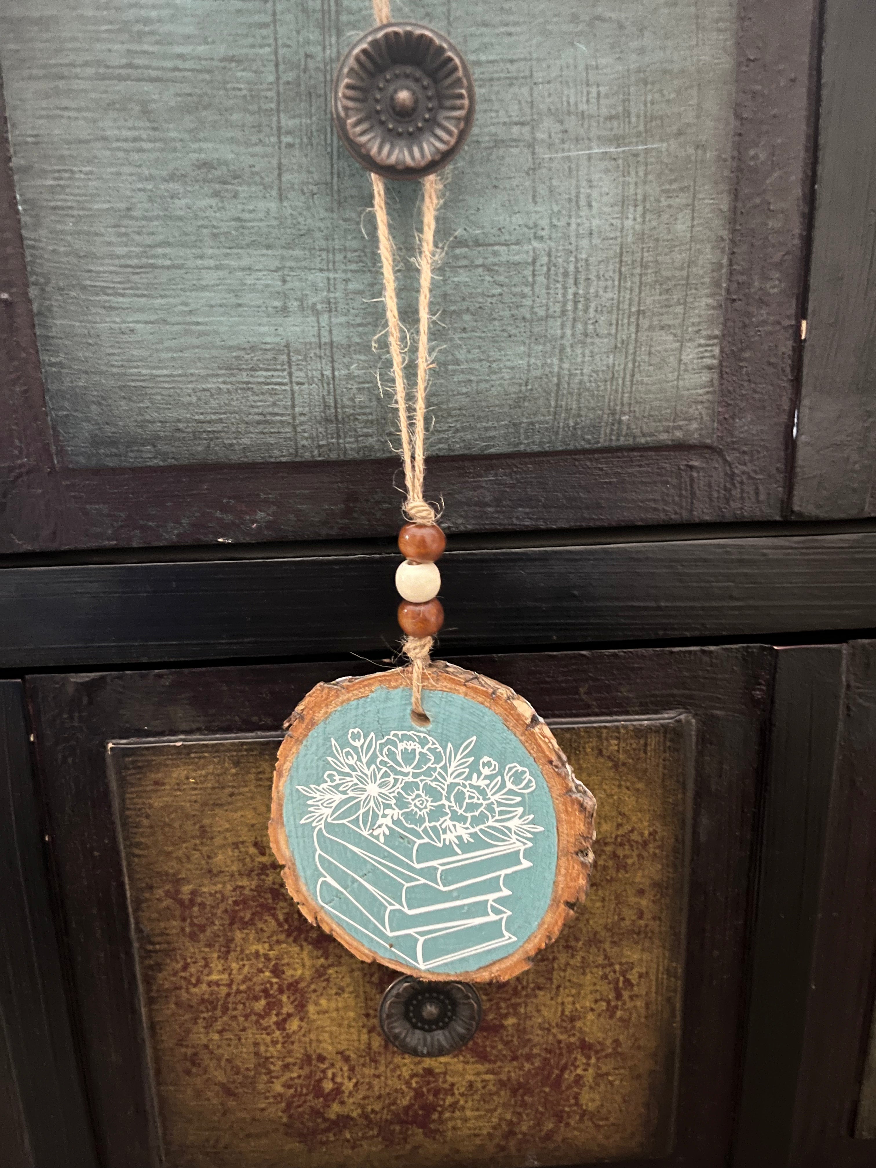 Dearest Gentle Reader: Double Sided Teal Ornament