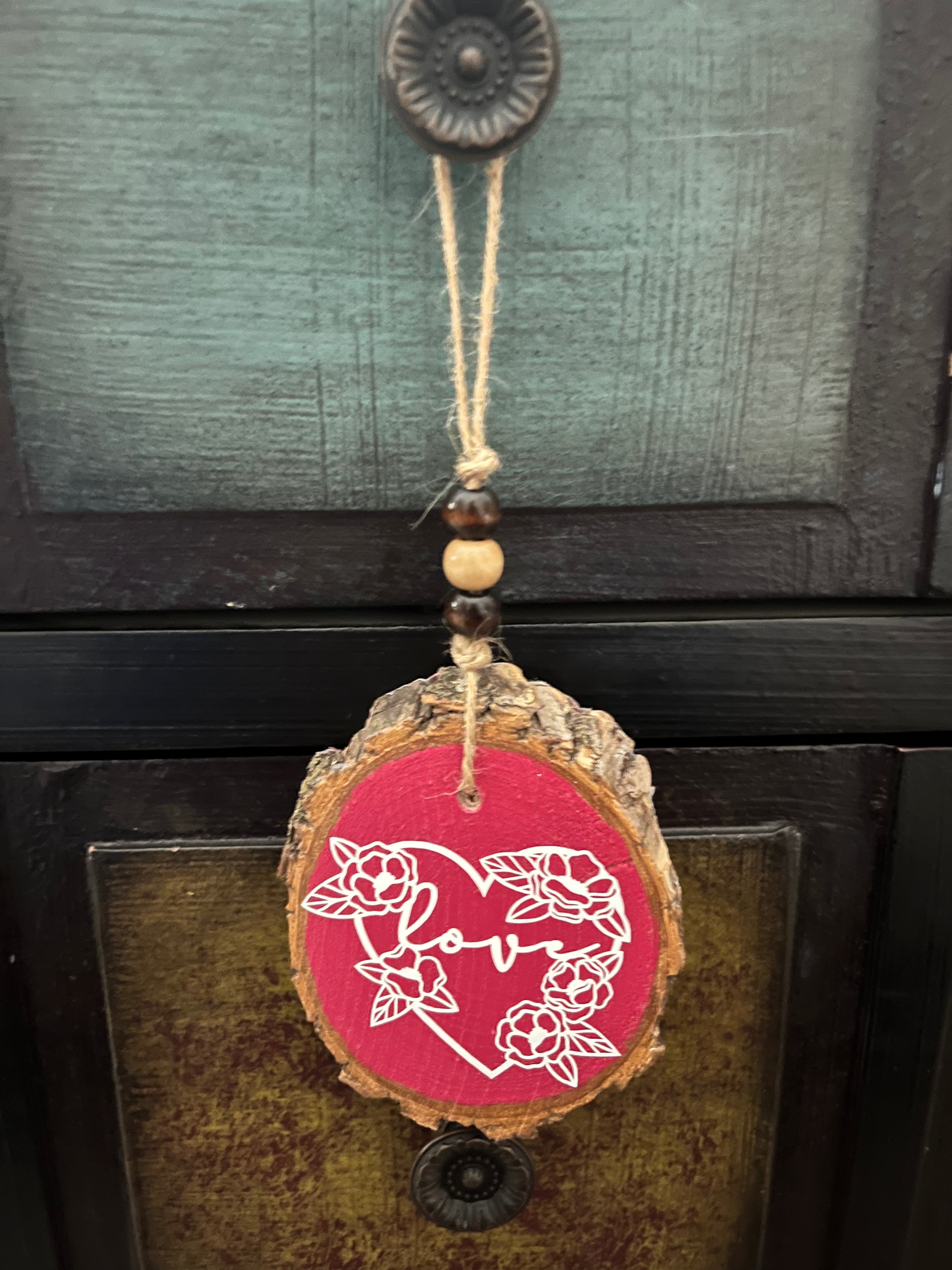 Love and Hearts Double Sided Ornament