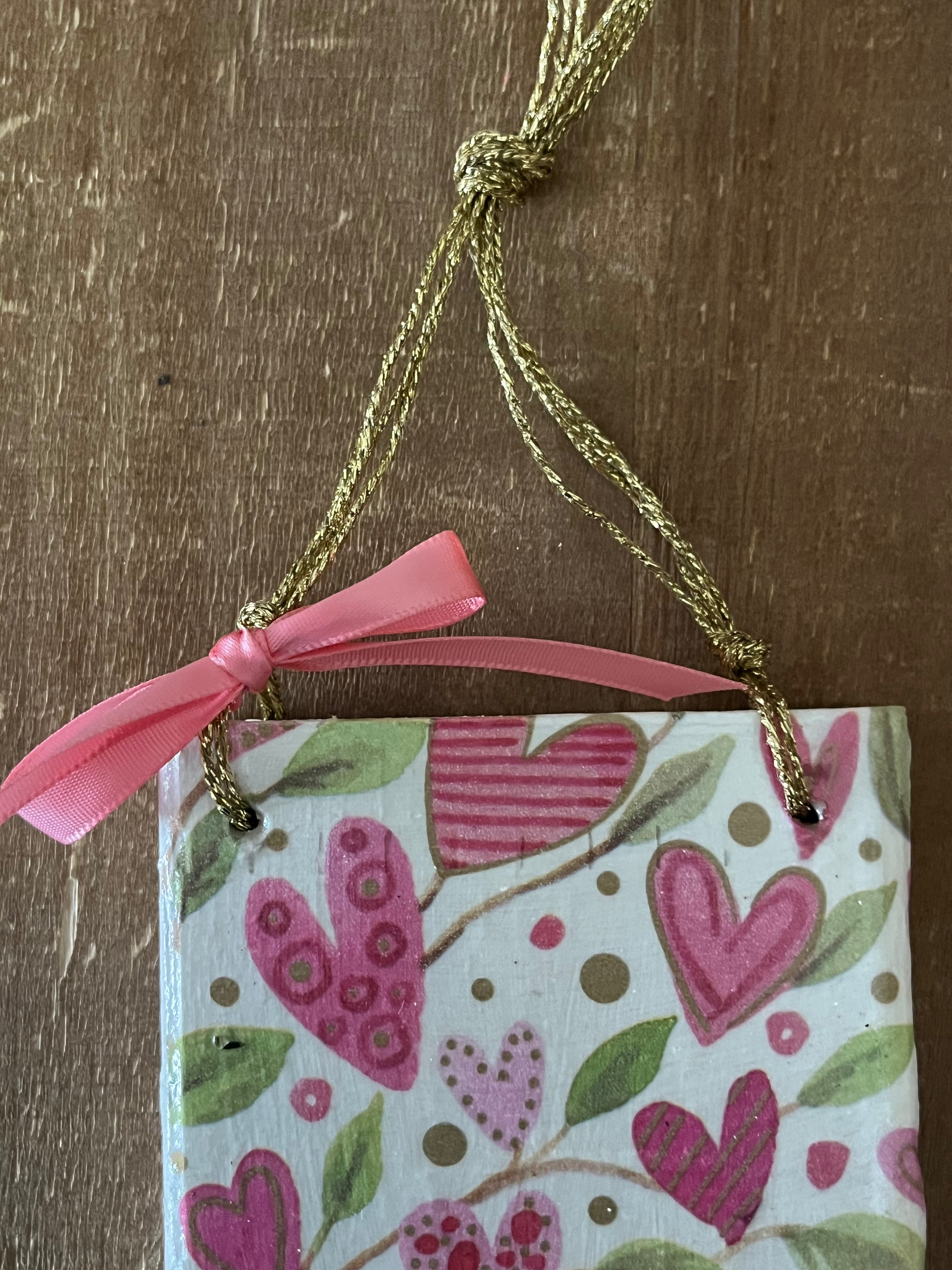 Heart Square Ornaments