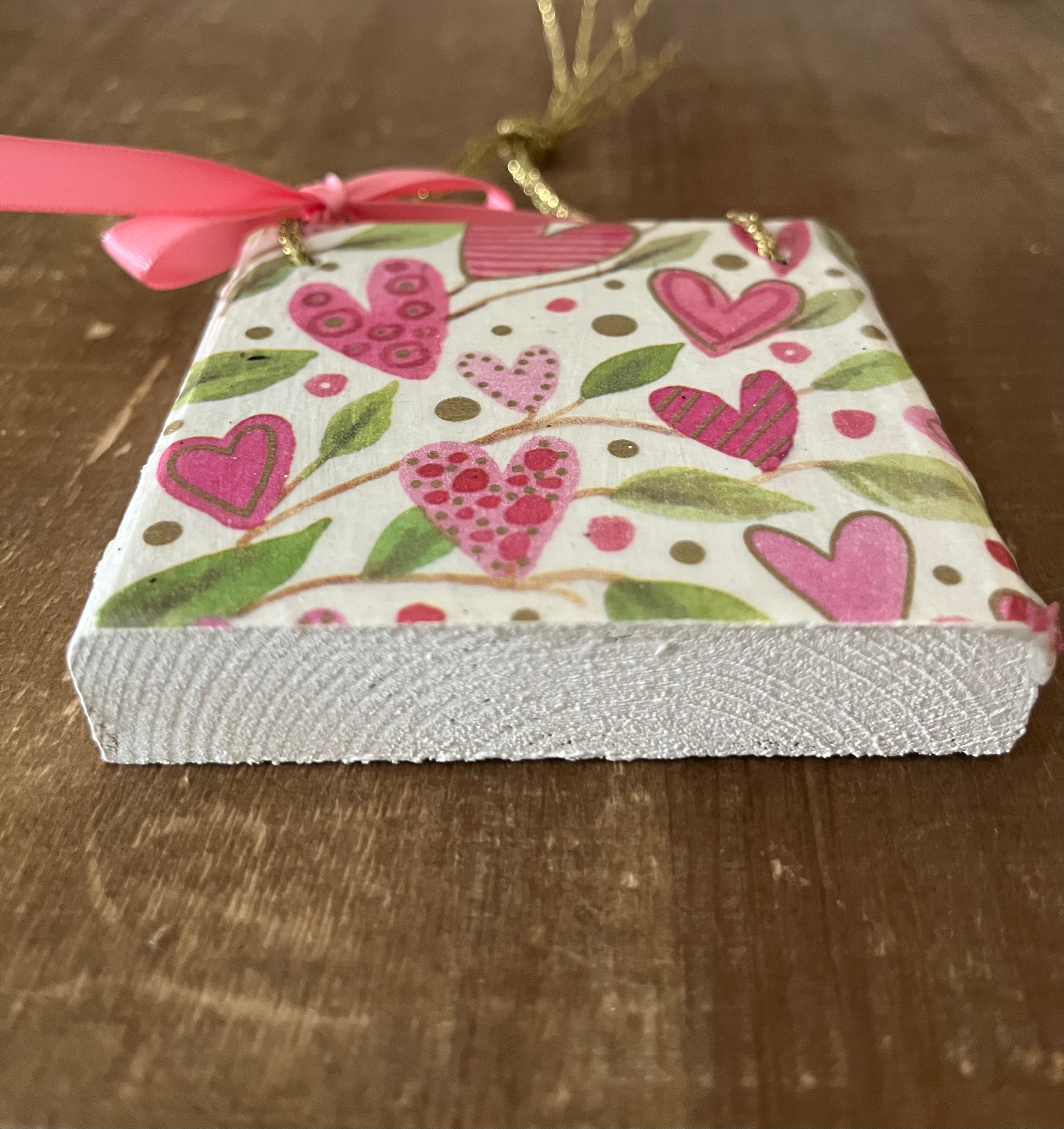 Heart Square Ornaments