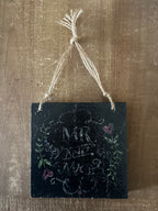 Mr and Mrs Wall Hanging