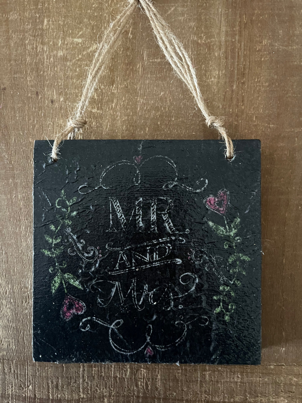 Mr and Mrs Wall Hanging