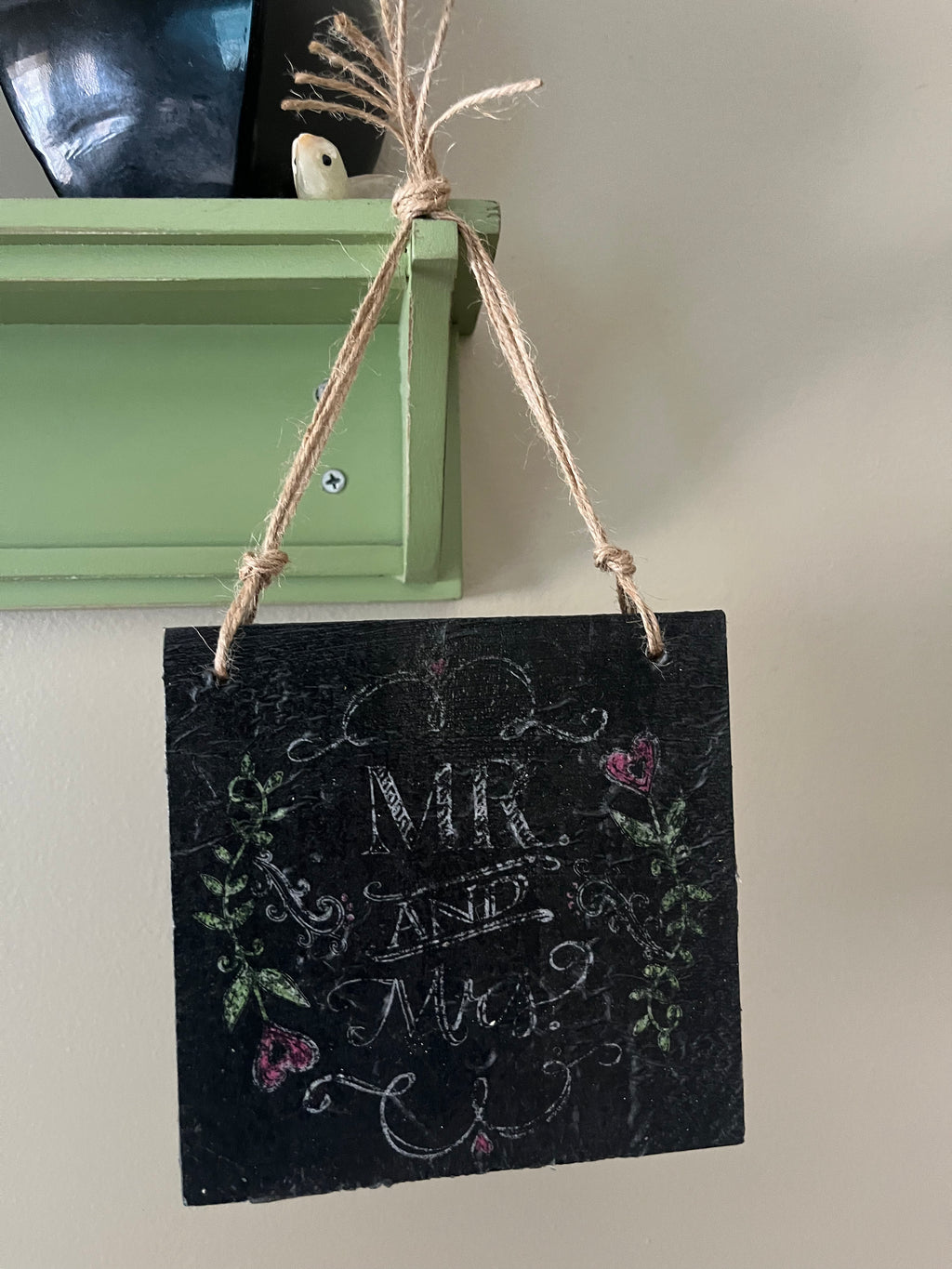 Mr and Mrs Wall Hanging