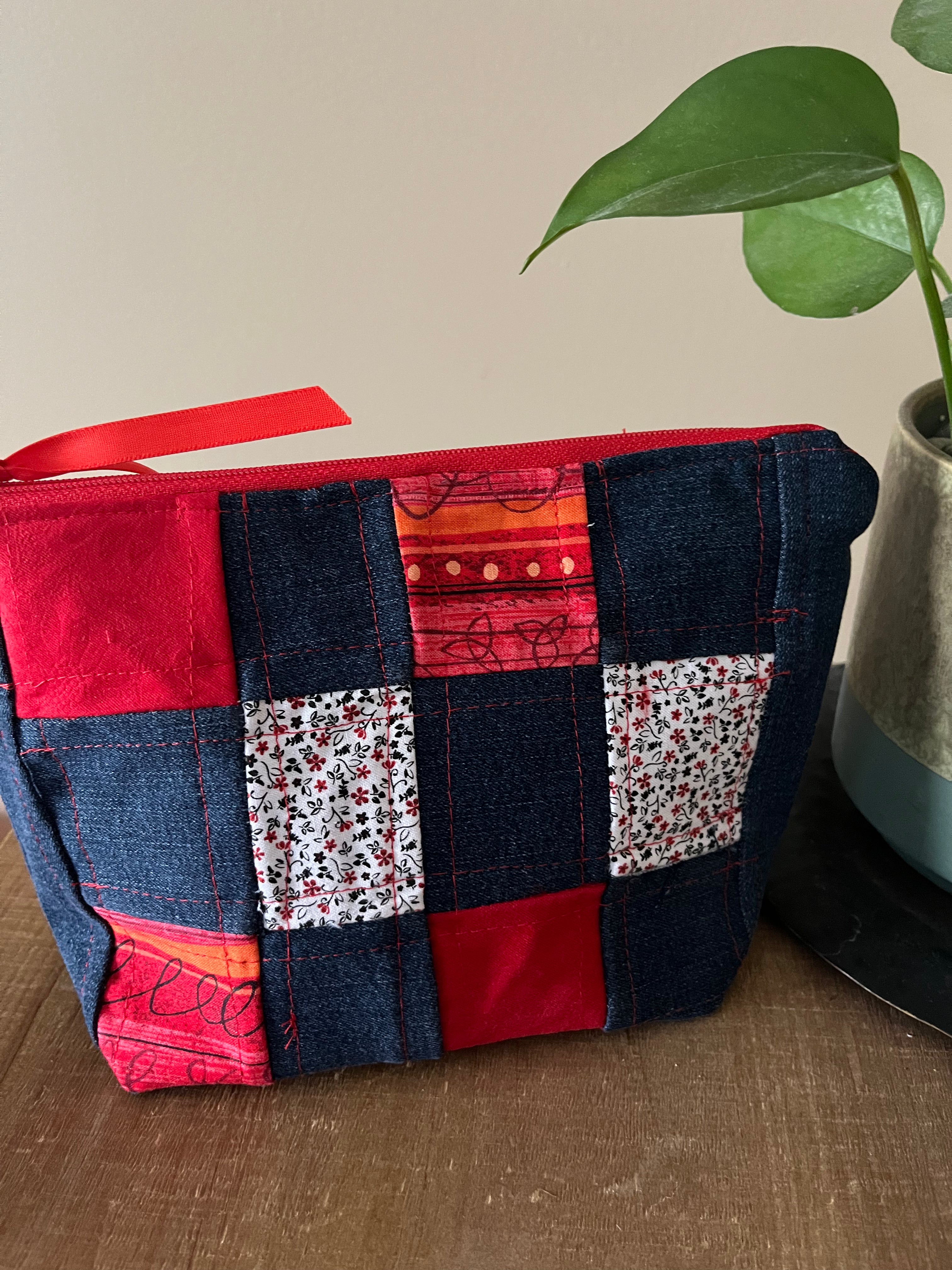 Quinn: Patchwork Cosmetic Bag