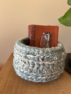 Nordic Fjord Crocheted Storage Basket