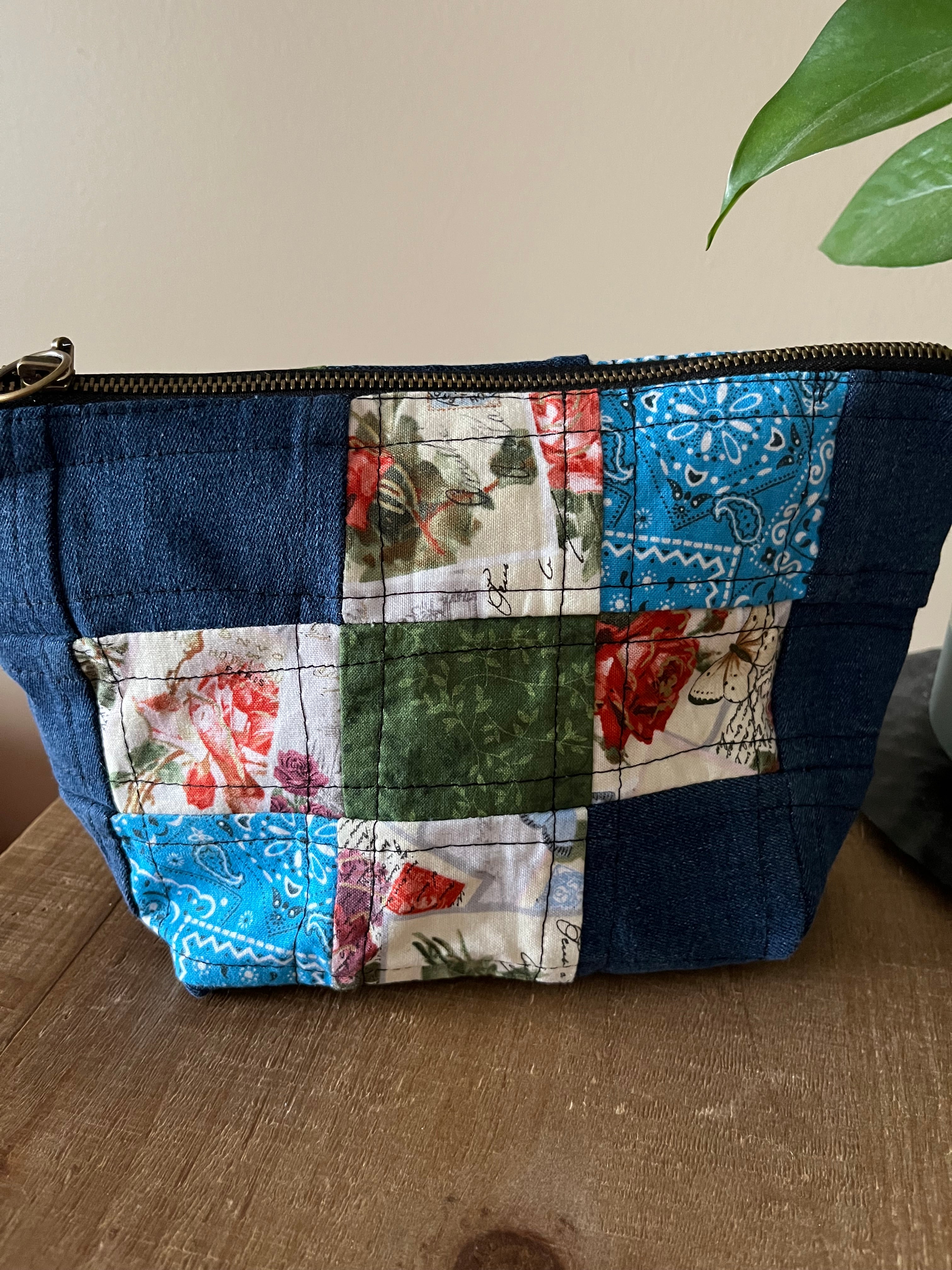 Belle: Patchwork Cosmetic Bag
