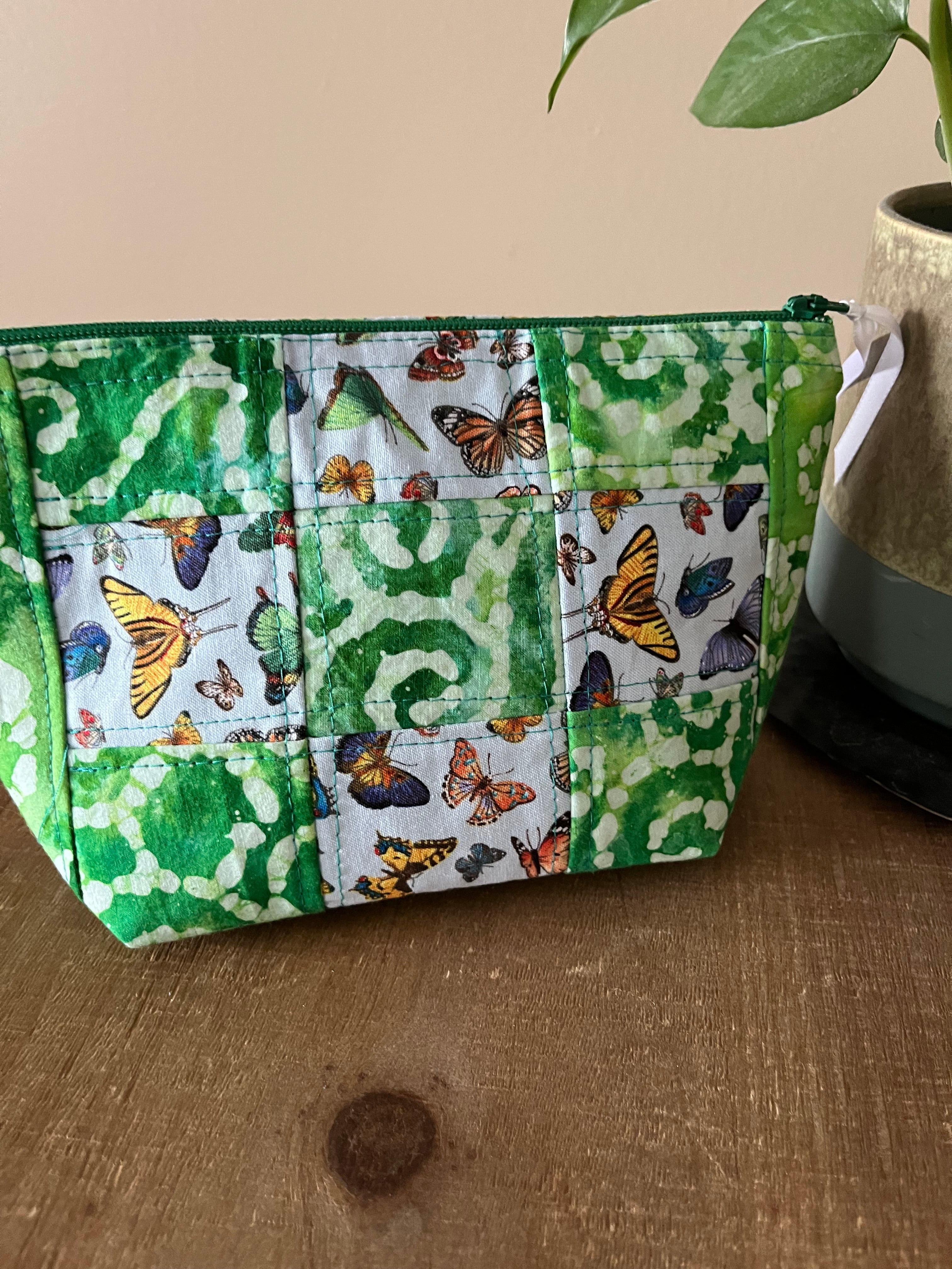 Mariposas: Patchwork Cosmetic Bag