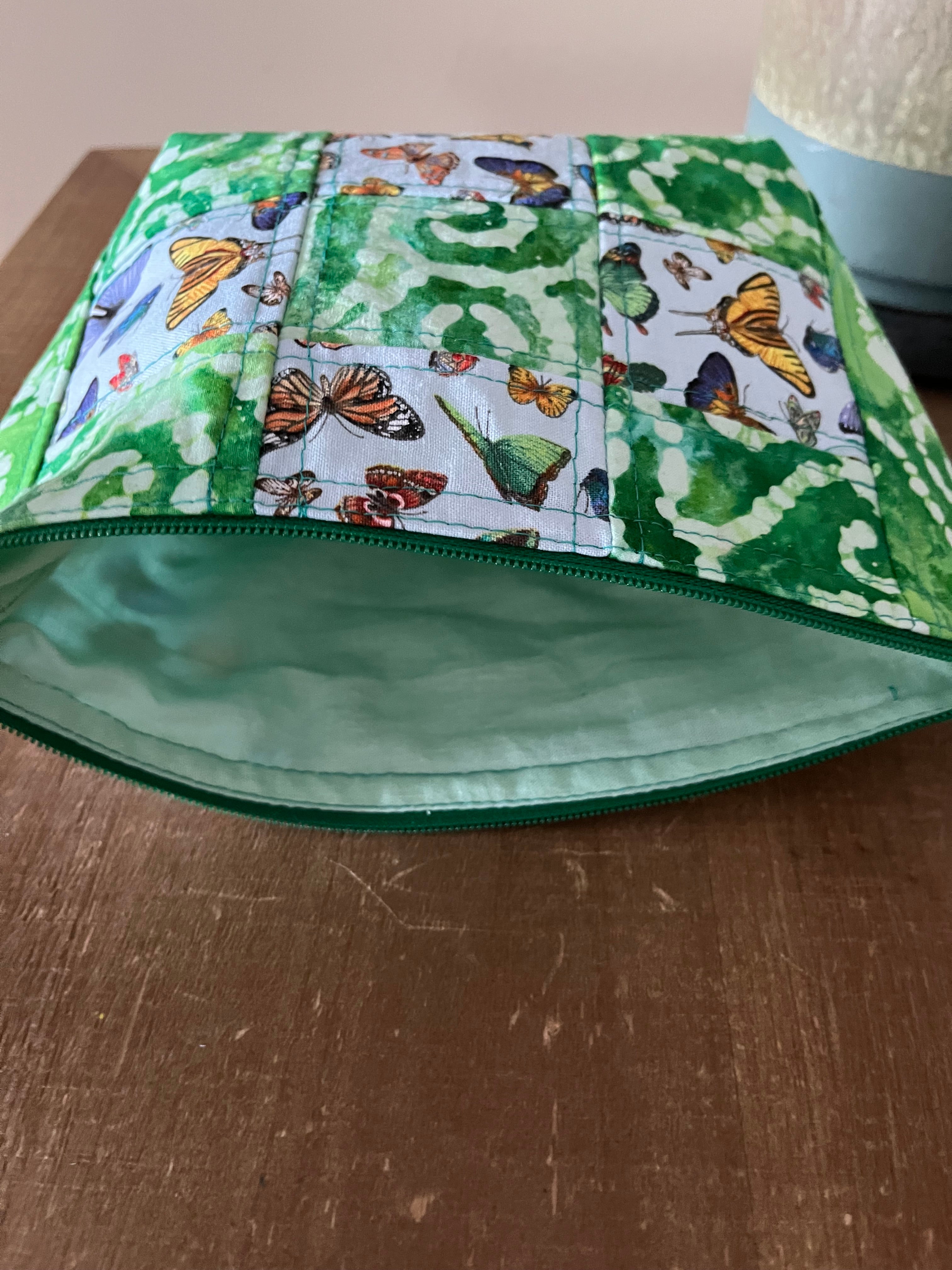 Mariposas: Patchwork Cosmetic Bag