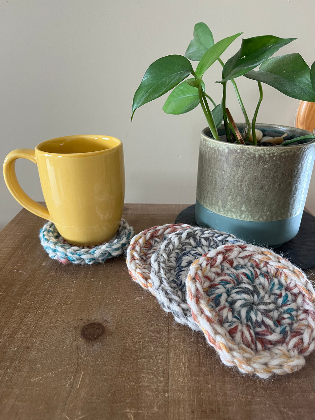Milan Crocheted Coaster Set
