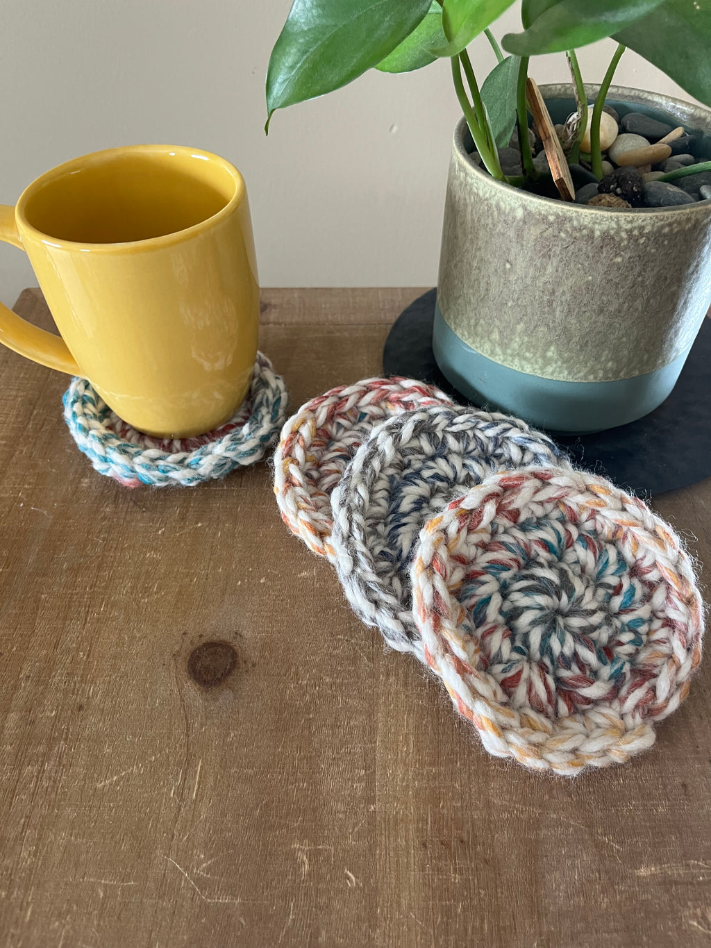 Milan Crocheted Coaster Set