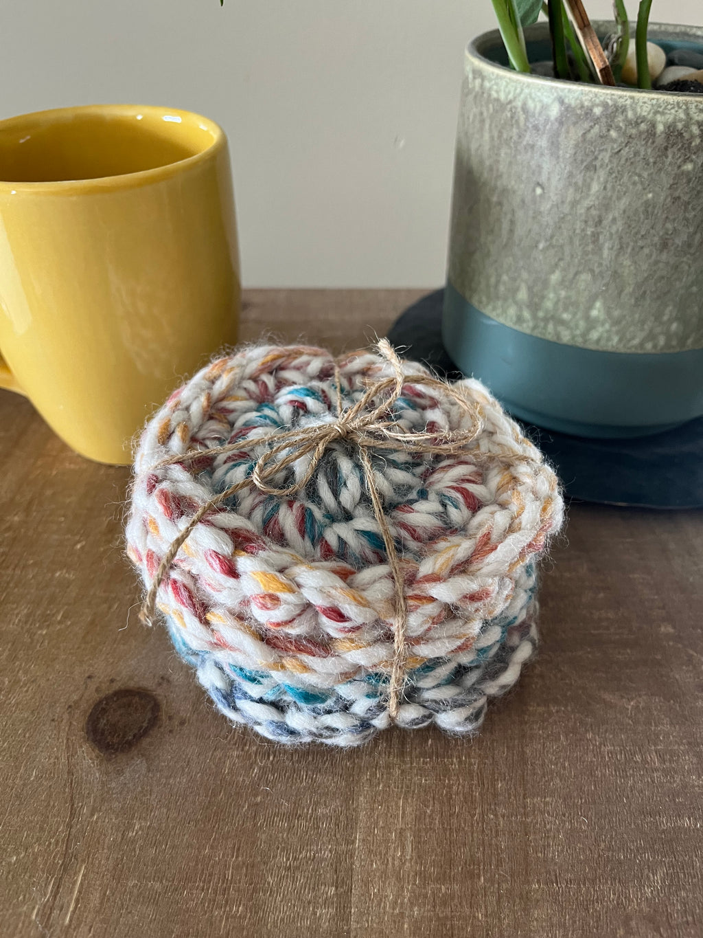 Milan Crocheted Coaster Set