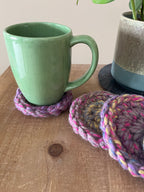 Provence Crocheted Coaster Set