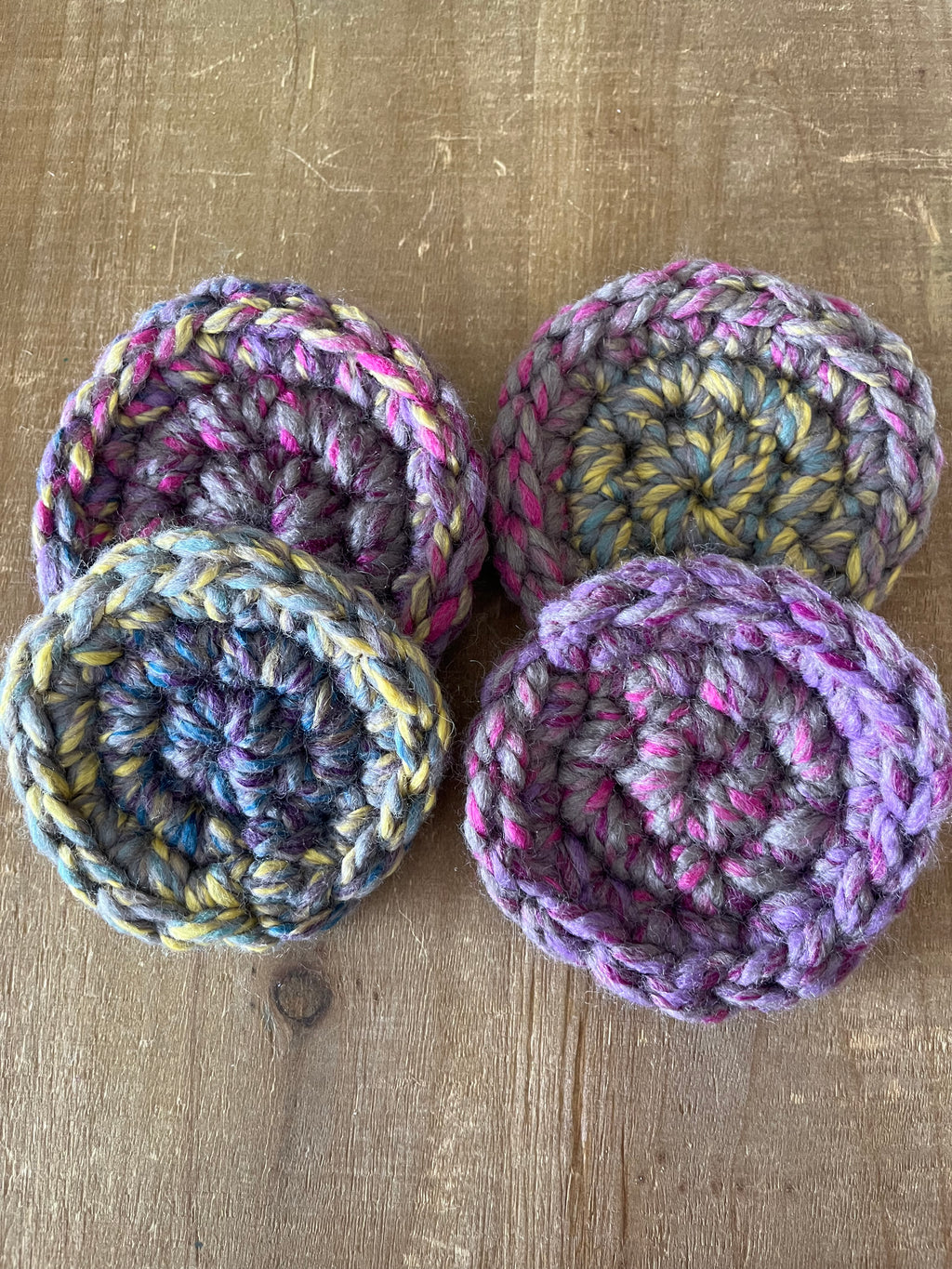 Provence Crocheted Coaster Set