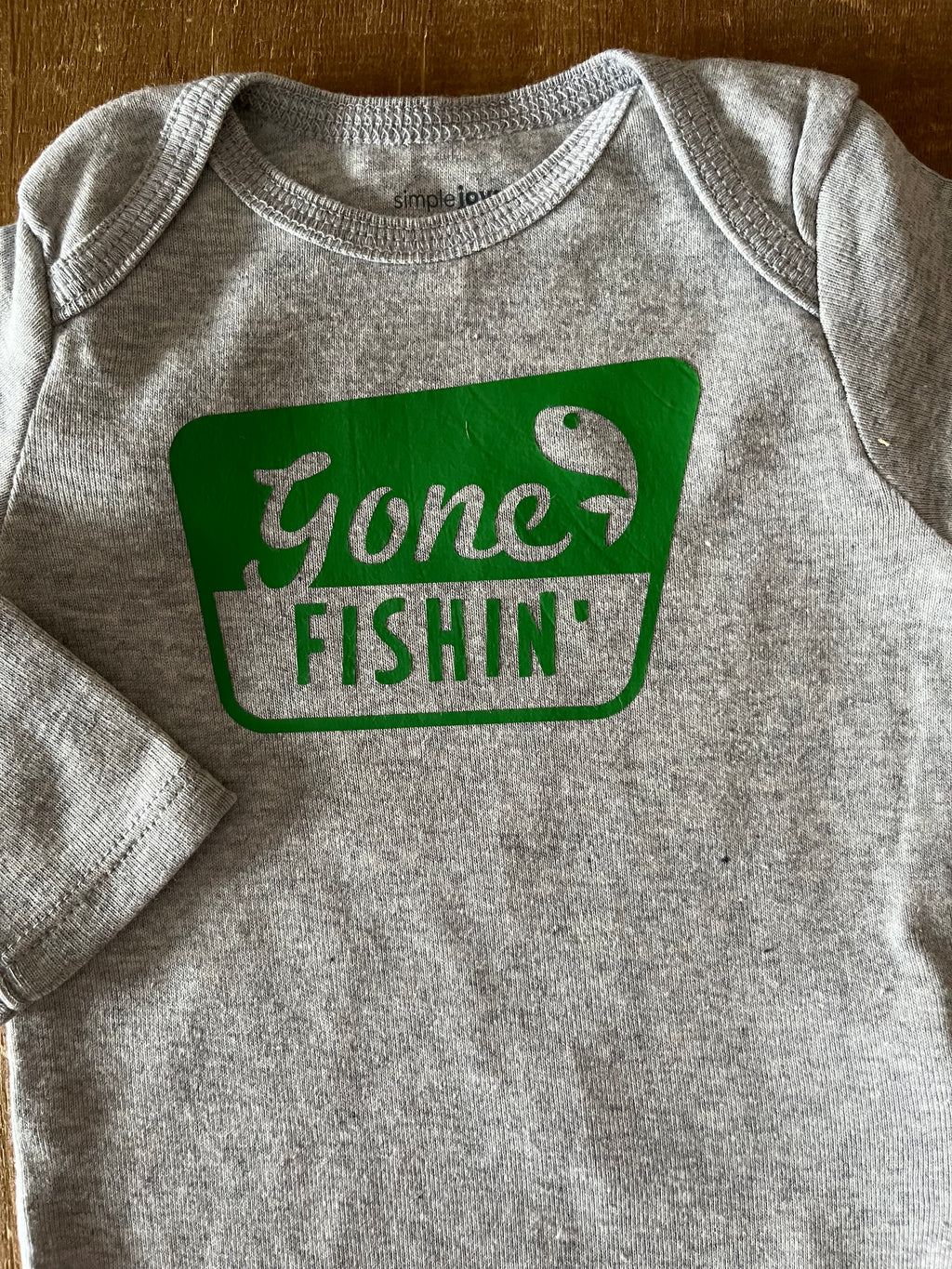 Gone Fishin' Baby Bodysuit