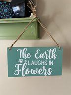 The Earth Laughs in Flowers Wall Hanging