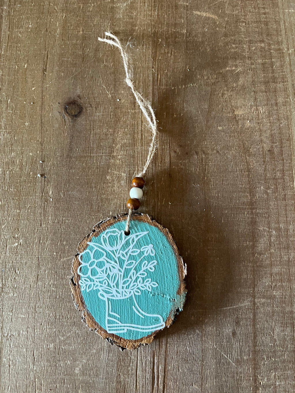 Dearest Gardeners: Teal Double Sided Ornament