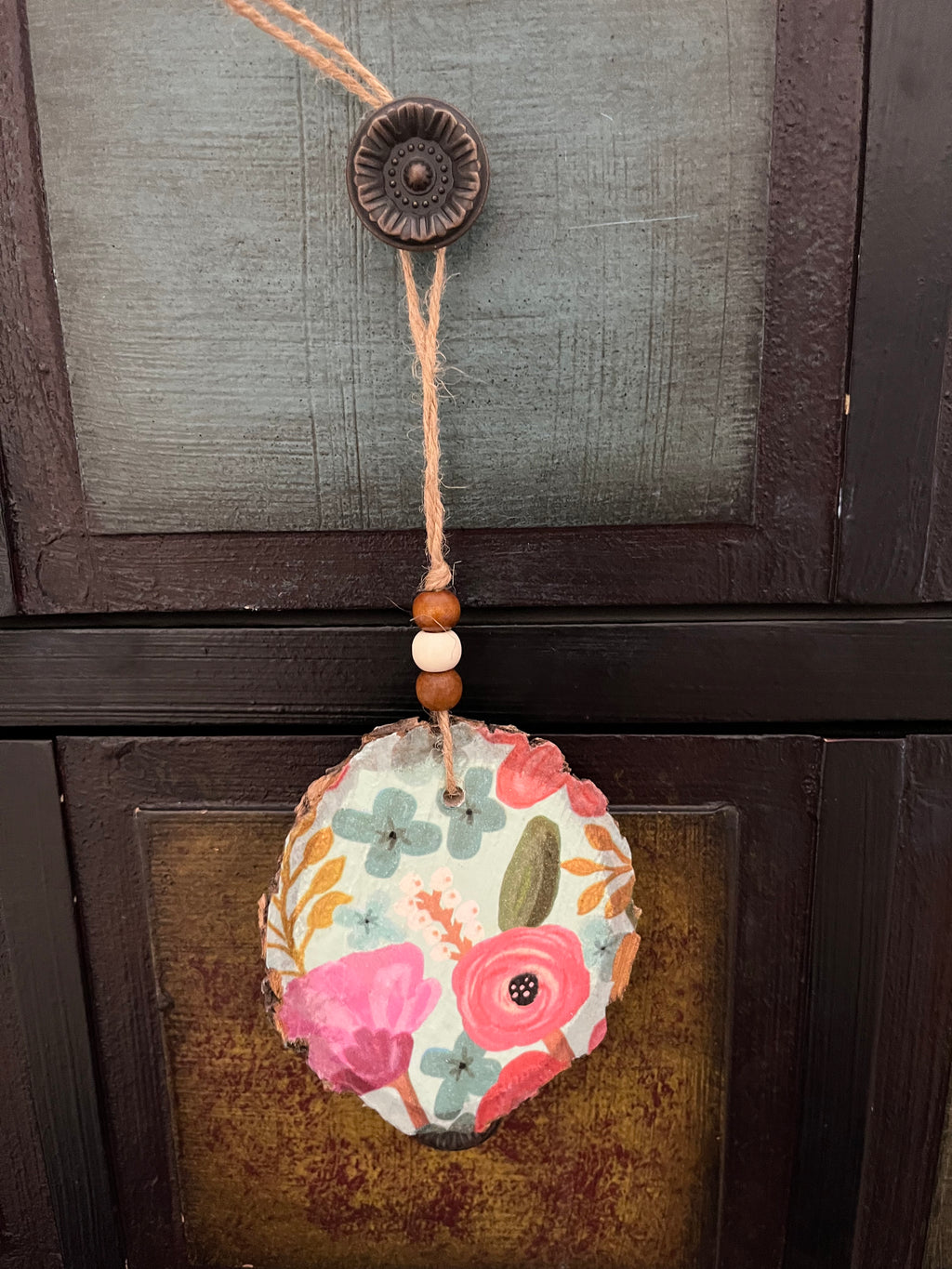 Dearest Gardeners: Teal Double Sided Ornament