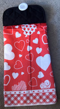 Valentines Hearts Hand Towel
