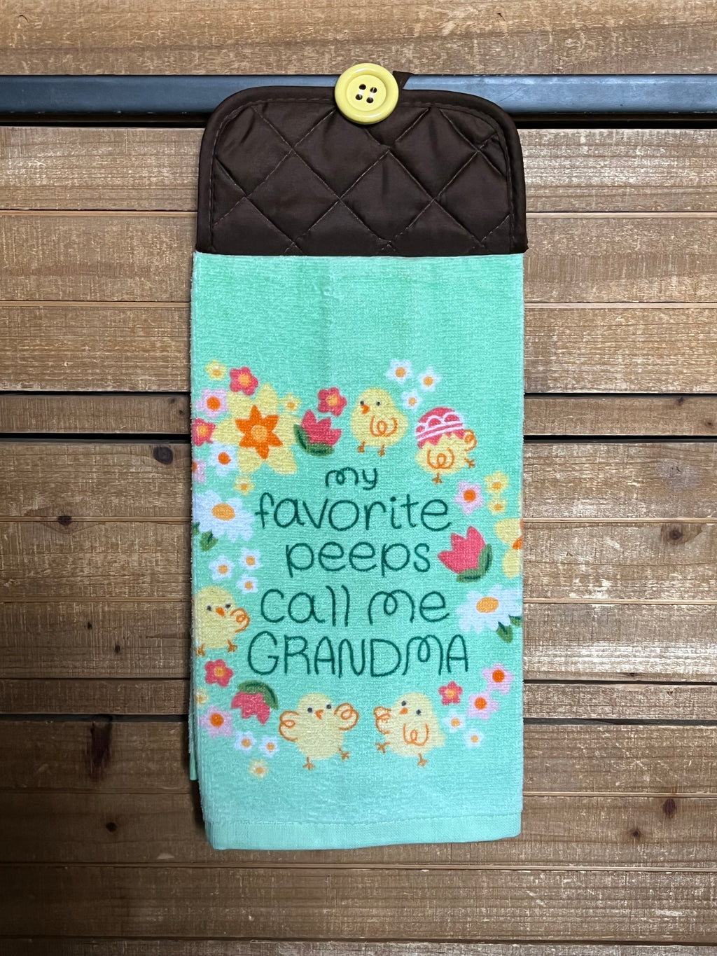 My Favorite Peeps Call me Grandma Hand Towel