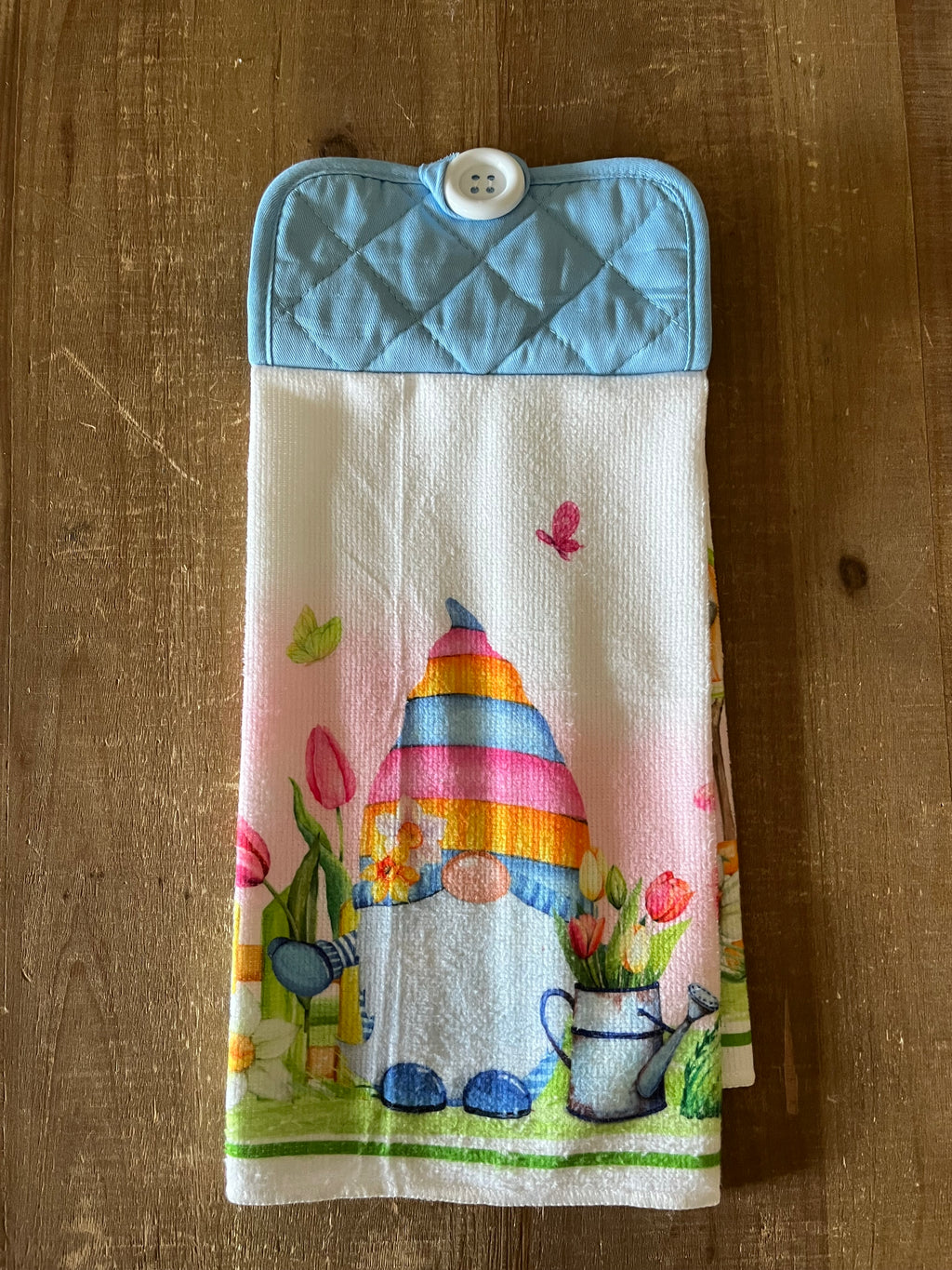 Floral Gnome Hand Towel
