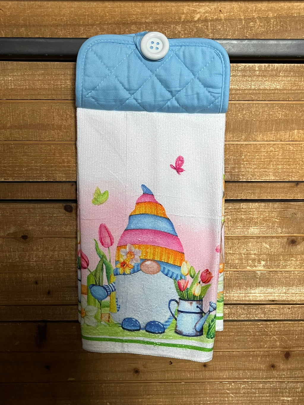 Floral Gnome Hand Towel