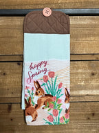 Hello Spring Bunny Hand Towel