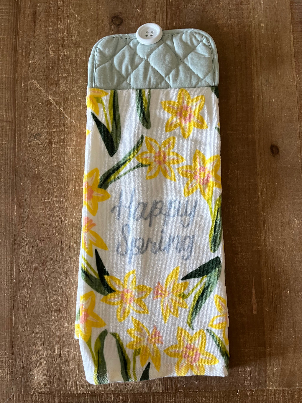 Happy Spring Floral Hand Towel