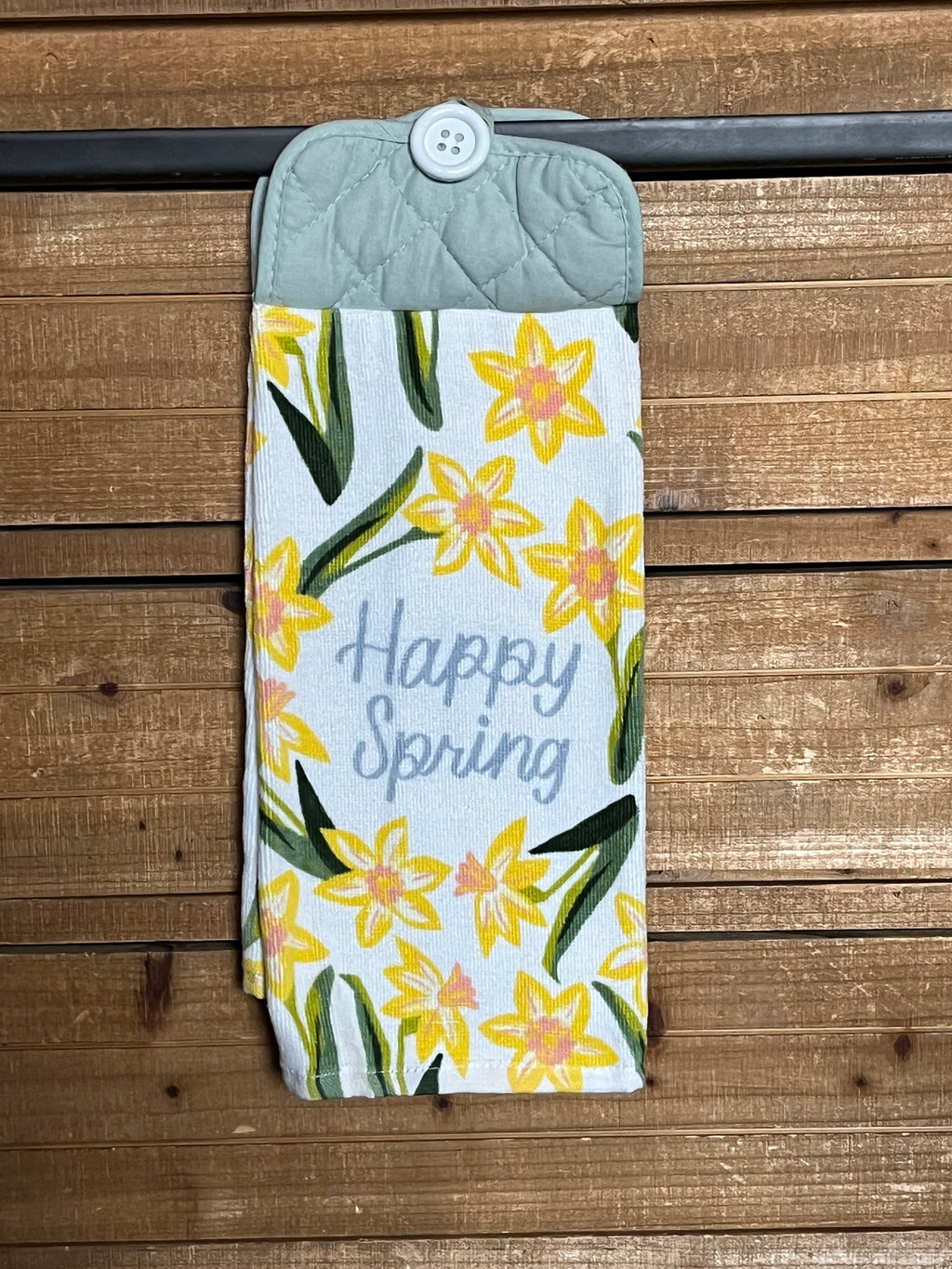 Happy Spring Floral Hand Towel