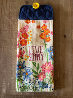 Live Simply Orange Hand Towel