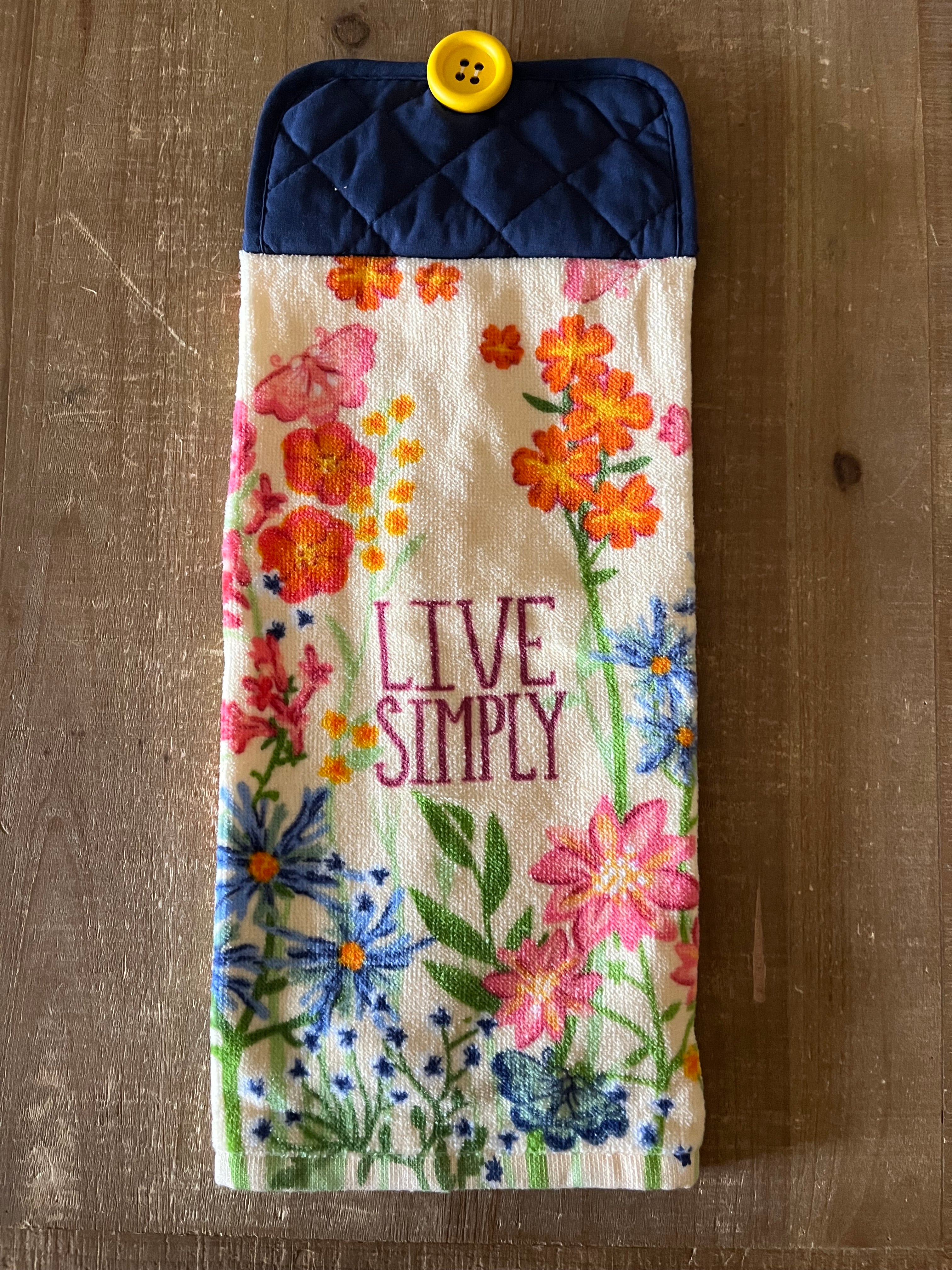 Live Simply Orange Hand Towel