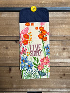 Live Simply Orange Hand Towel