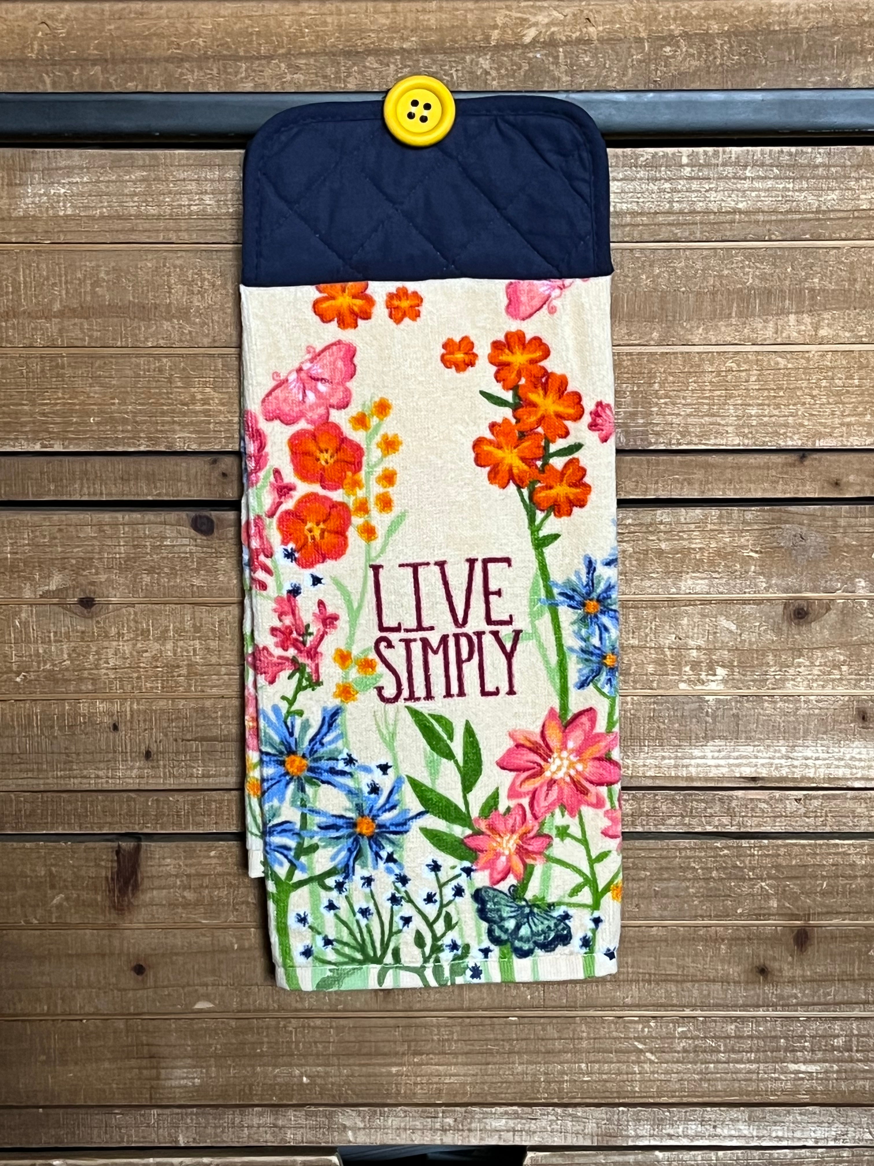 Live Simply Orange Hand Towel