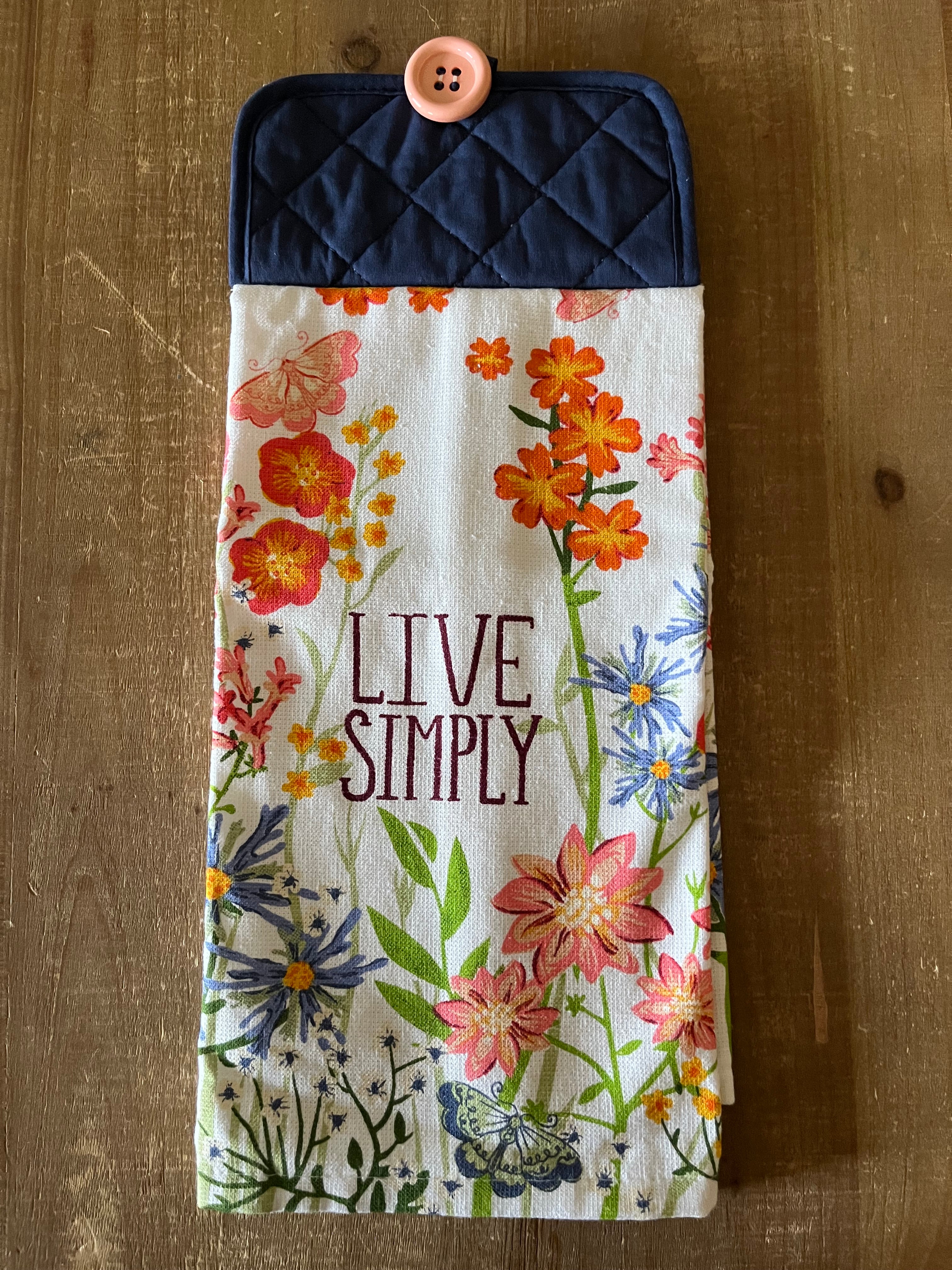 Live Simply White Hand Towel