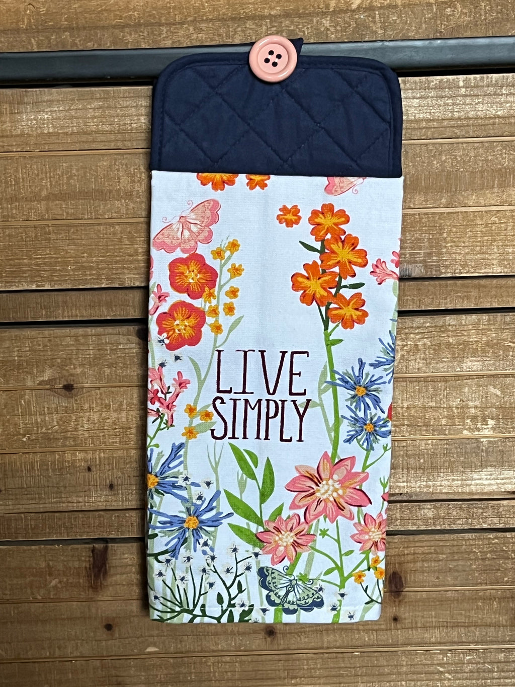 Live Simply White Hand Towel