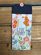 Live Simply White Hand Towel