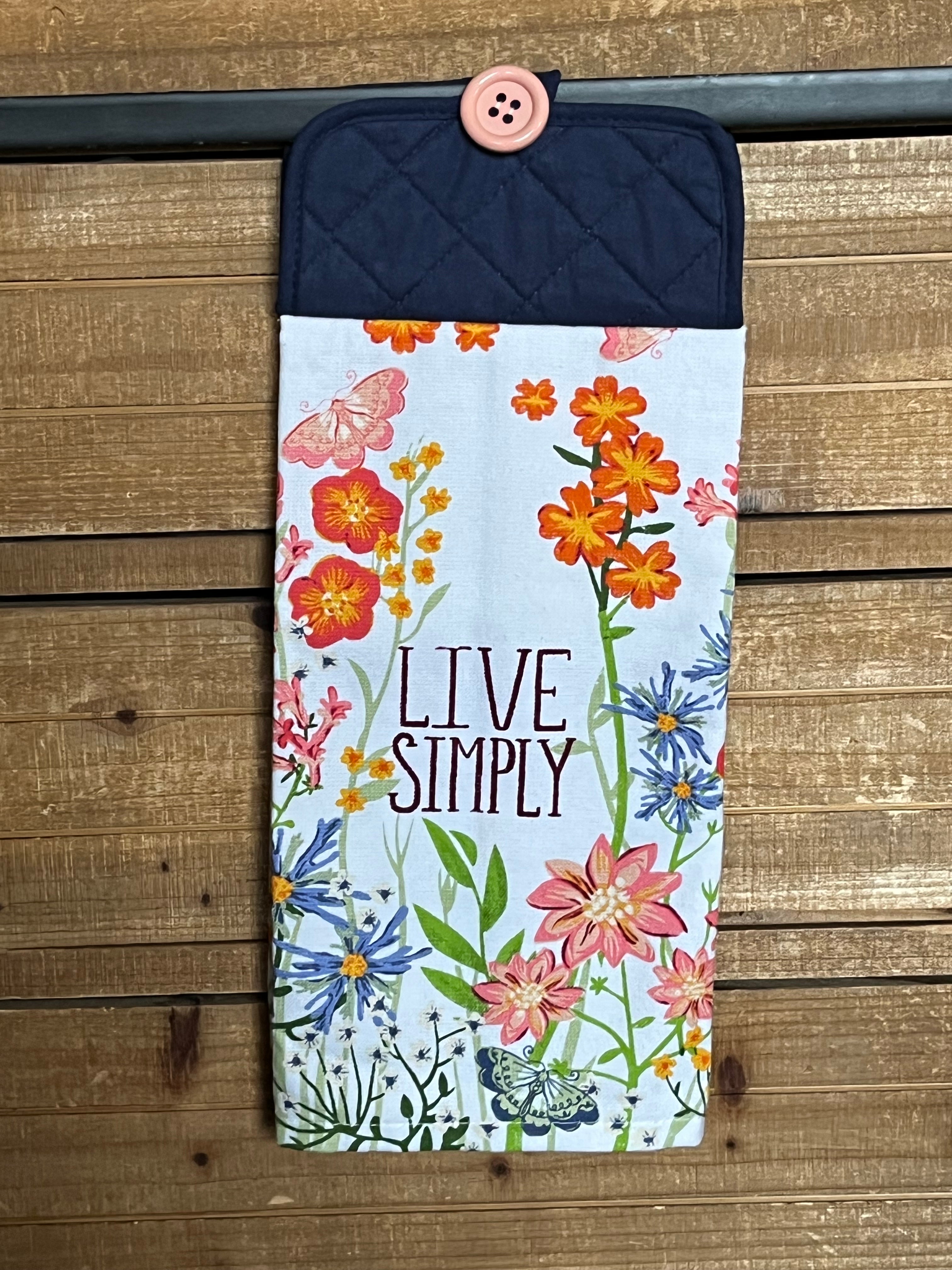 Live Simply White Hand Towel