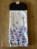 Purple Floral and Butterflies Hand Towel