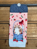 Fruity Cat Basket Hand Towel