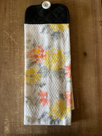 Yellow and Orange Floral Hand Towel